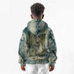 Khnum Ancient Egyptian Kid Hoodie with Smoky Leaf, Ram Head Emblem, and Guardian of the Cataract - African Pride