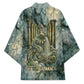 Khnum Ancient Egyptian Kimono with Smoky Leaf, Ram Head Emblem, and Guardian of the Cataract - African Pride