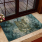 Khnum Ancient Egyptian Rubber Doormat with Smoky Leaf, Ram Head Emblem, and Guardian of the Cataract - African Pride