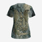 Khnum Ancient Egyptian Scrub Top with Smoky Leaf, Ram Head Emblem, and Guardian of the Cataract - African Pride