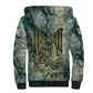 Khnum Ancient Egyptian Sherpa Hoodie with Smoky Leaf, Ram Head Emblem, and Guardian of the Cataract - African Pride