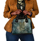 Khnum Ancient Egyptian Shoulder Handbag with Smoky Leaf, Ram Head Emblem, and Guardian of the Cataract - African Pride
