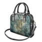 Khnum Ancient Egyptian Shoulder Handbag with Smoky Leaf, Ram Head Emblem, and Guardian of the Cataract - African Pride