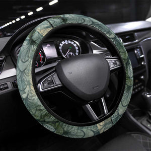 Khnum Ancient Egyptian Steering Wheel Cover with Smoky Leaf, Ram Head Emblem, and Guardian of the Cataract - African Pride