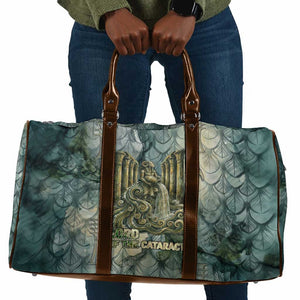 Khnum Ancient Egyptian Travel Bag with Smoky Leaf, Ram Head Emblem, and Guardian of the Cataract - African Pride