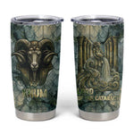 Khnum Ancient Egyptian Tumbler Cup with Smoky Leaf, Ram Head Emblem, and Guardian of the Cataract - African Pride