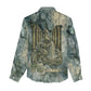 Khnum Ancient Egyptian Women Casual Shirt with Smoky Leaf, Ram Head Emblem, and Guardian of the Cataract - African Pride