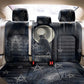 Khonsu Back Car Seat Cover Ancient Egyptian Dark Feather Pattern, Moonlit Raven Symbol, and Eye Lotus - African Pride