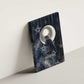 Khonsu Canvas Wall Art Ancient Egyptian Dark Feather Pattern, Moonlit Raven Symbol, and Eye Lotus - African Pride