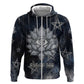 Khonsu Hoodie Ancient Egyptian Dark Feather Pattern, Moonlit Raven Symbol, and Eye Lotus - African Pride