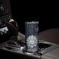 Khonsu Skinny Tumbler Ancient Egyptian Dark Feather Pattern, Moonlit Raven Symbol, and Eye Lotus - African Pride