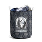 Khonsu Ancient Egyptian Laundry Basket with Dark Celtic Knot Pattern, Baboon Guardian Symbol, and Moon Healer Motif - African Pride