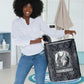 Khonsu Ancient Egyptian Laundry Basket with Dark Celtic Knot Pattern, Baboon Guardian Symbol, and Moon Healer Motif - African Pride