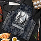 Khonsu Ancient Egyptian Apron with Dark Celtic Knot Pattern, Baboon Guardian Symbol, and Moon Healer Motif - African Pride