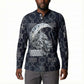 Khonsu Ancient Egyptian Button Sweatshirt with Dark Celtic Knot Pattern, Baboon Guardian Symbol, and Moon Healer Motif