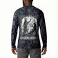 Khonsu Ancient Egyptian Button Sweatshirt with Dark Celtic Knot Pattern, Baboon Guardian Symbol, and Moon Healer Motif
