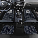 Khonsu Ancient Egyptian Car Mats with Dark Celtic Knot Pattern, Baboon Guardian Symbol, and Moon Healer Motif - African Pride