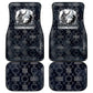 Khonsu Ancient Egyptian Car Mats with Dark Celtic Knot Pattern, Baboon Guardian Symbol, and Moon Healer Motif - African Pride