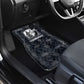Khonsu Ancient Egyptian Car Mats with Dark Celtic Knot Pattern, Baboon Guardian Symbol, and Moon Healer Motif - African Pride