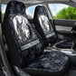 Khonsu Ancient Egyptian Car Seat Cover with Dark Celtic Knot Pattern, Baboon Guardian Symbol, and Moon Healer Motif - African Pride