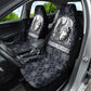Khonsu Ancient Egyptian Car Seat Cover with Dark Celtic Knot Pattern, Baboon Guardian Symbol, and Moon Healer Motif - African Pride