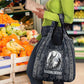 Khonsu Ancient Egyptian Grocery Bag with Dark Celtic Knot Pattern, Baboon Guardian Symbol, and Moon Healer Motif - African Pride