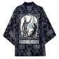 Khonsu Ancient Egyptian Kimono with Dark Celtic Knot Pattern, Baboon Guardian Symbol, and Moon Healer Motif - African Pride