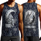 Khonsu Ancient Egyptian Men Tank Top with Dark Celtic Knot Pattern, Baboon Guardian Symbol, and Moon Healer Motif - African Pride