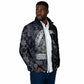 Khonsu Ancient Egyptian Padded Jacket with Dark Celtic Knot Pattern, Baboon Guardian Symbol, and Moon Healer Motif - African Pride