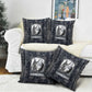 Khonsu Ancient Egyptian Pillow Cover with Dark Celtic Knot Pattern, Baboon Guardian Symbol, and Moon Healer Motif - African Pride