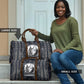 Khonsu Ancient Egyptian Travel Bag with Dark Celtic Knot Pattern, Baboon Guardian Symbol, and Moon Healer Motif - African Pride