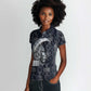 Khonsu Ancient Egyptian Women Polo Shirt with Dark Celtic Knot Pattern, Baboon Guardian Symbol, and Moon Healer Motif - African Pride