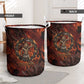 Maahes Laundry Basket Ancient Egyptian Fiery Red Flame - Roaring Lion Head - African Pride