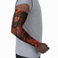 Maahes Arm Sleeves Ancient Egyptian Fiery Red Flame - Roaring Lion Head - African Pride