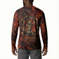 Maahes Button Sweatshirt Ancient Egyptian Fiery Red Flame - Roaring Lion Head