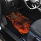 Maahes Car Mats Ancient Egyptian Fiery Red Flame - Roaring Lion Head - African Pride