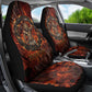 Maahes Car Seat Cover Ancient Egyptian Fiery Red Flame - Roaring Lion Head - African Pride