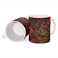 Maahes Ceramic Mug Ancient Egyptian Fiery Red Flame - Roaring Lion Head - African Pride