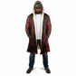 Maahes Cloak Ancient Egyptian Fiery Red Flame - Roaring Lion Head - African Pride