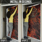 Maahes Door Cover Ancient Egyptian Fiery Red Flame - Roaring Lion Head - African Pride