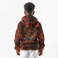 Maahes Kid Hoodie Ancient Egyptian Fiery Red Flame - Roaring Lion Head - African Pride