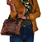 Maahes Shoulder Handbag Ancient Egyptian Fiery Red Flame - Roaring Lion Head - African Pride