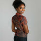 Maahes Women Polo Shirt Ancient Egyptian Fiery Red Flame - Roaring Lion Head - African Pride