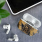 Maahes Ancient Egyptian AirPods Case Geometric Pattern Winged Lion Deity, and Sacred Lotus Motif - African Pride
