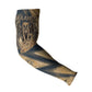 Maahes Ancient Egyptian Arm Sleeves Geometric Pattern Winged Lion Deity, and Sacred Lotus Motif - African Pride