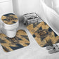 Maahes Ancient Egyptian Bathroom Set Geometric Pattern Winged Lion Deity, and Sacred Lotus Motif - African Pride