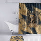 Maahes Ancient Egyptian Bathroom Set Geometric Pattern Winged Lion Deity, and Sacred Lotus Motif - African Pride