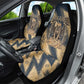 Maahes Ancient Egyptian Car Seat Cover Geometric Pattern Winged Lion Deity, and Sacred Lotus Motif - African Pride