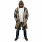 Maahes Ancient Egyptian Cloak Geometric Pattern Winged Lion Deity, and Sacred Lotus Motif - African Pride