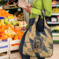 Maahes Ancient Egyptian Grocery Bag Geometric Pattern Winged Lion Deity, and Sacred Lotus Motif - African Pride
